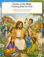 Stories of the Bible: Coloring Book for Kids