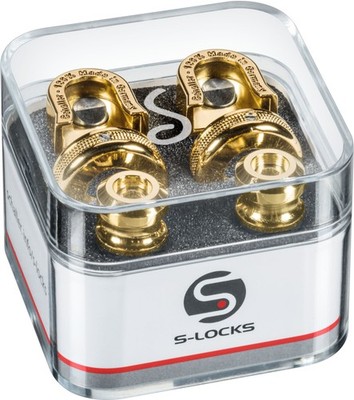 Schaller S-Locks S Gold Security Locks Gitarre Bass Gurt Sicherheit 1 Satz