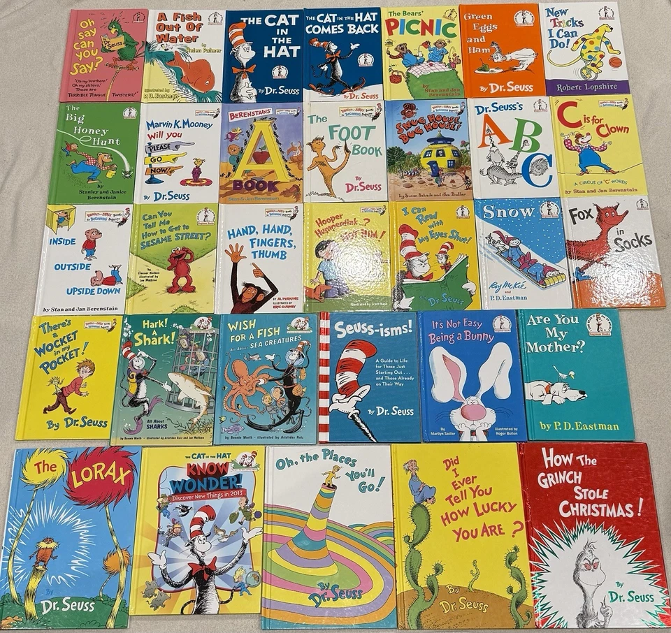 Lot Of 32 Dr Seuss Beginner & Bright And Early Hardcover Books - Image 2 of 3