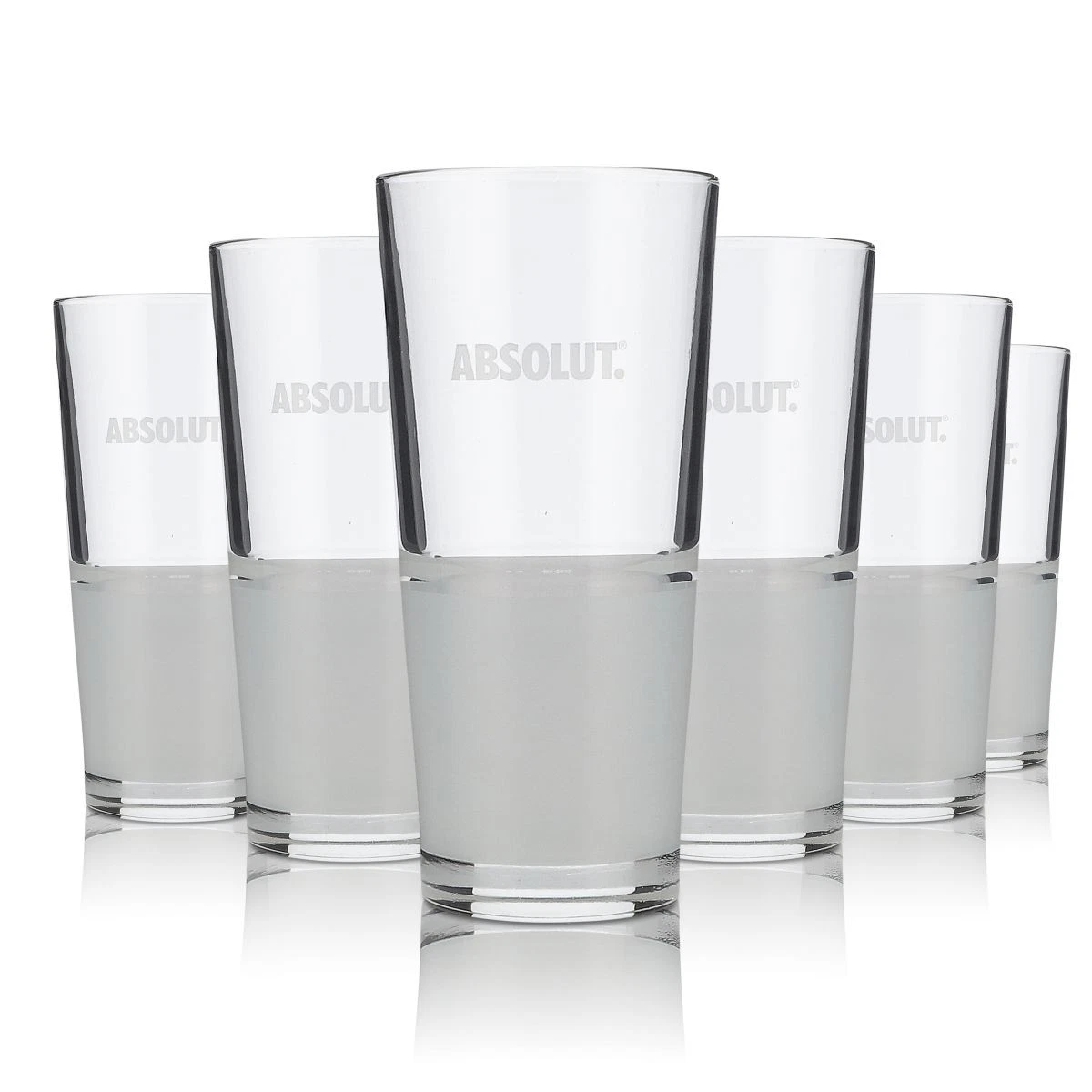 Absolut Vodka 100 Premium Wodka + 6 Gläser NEU OVP 50% Luxus