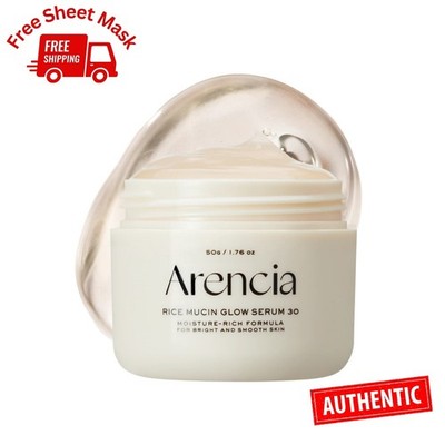 Arencia Rice Mucin Glow Overnight Serum 30ml- Hydrating, Brightening, Anti-Aging