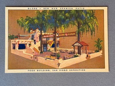 Adv. Globe Mills A1 Flour And Oil Products, Food Bldg. San Diego Expo. ca 1915