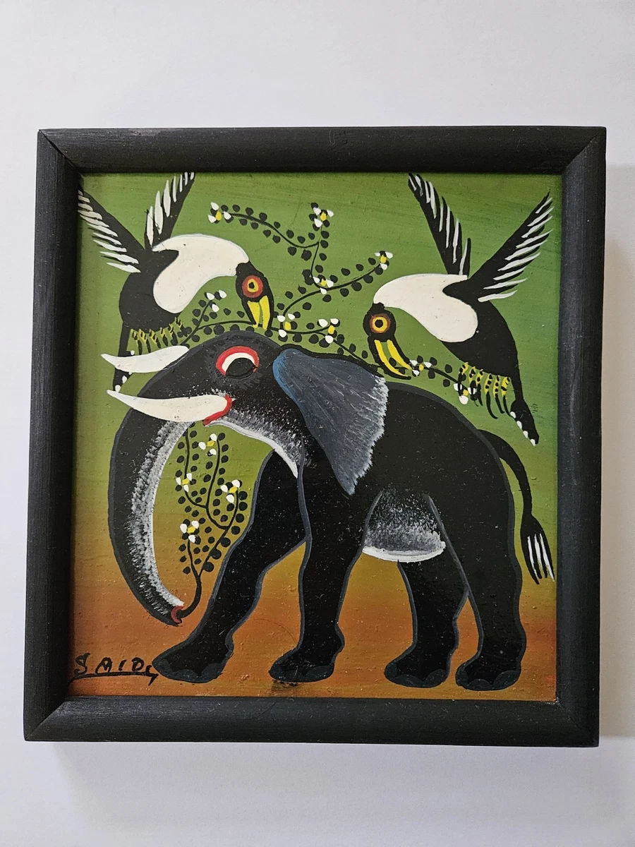 油画大象艺术绘画| eBay