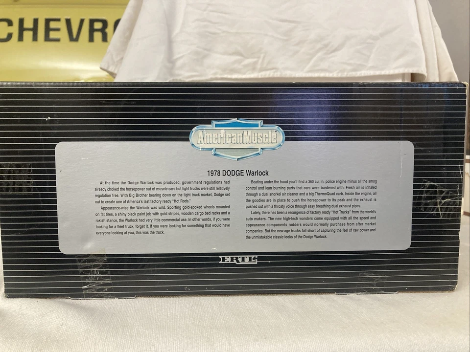 1978 DODGE WARLOCK ERTL 1/18 SCALE DIECAST - Image 4 of 4