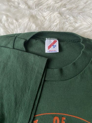 Vtg 80s NYC Department Of Sanitation Green Shirt Men XL Trucker Biker Grunge 70s - Picture 2 of 6