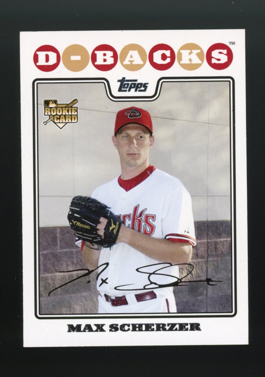 Max Scherzer 2008 Topps Update & Highlights #UH280 Rookie Card RC