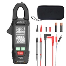 Digital Clamp Meter Multimeter Tester T-RMS 6000 Counts, Auto-ranging Voltage