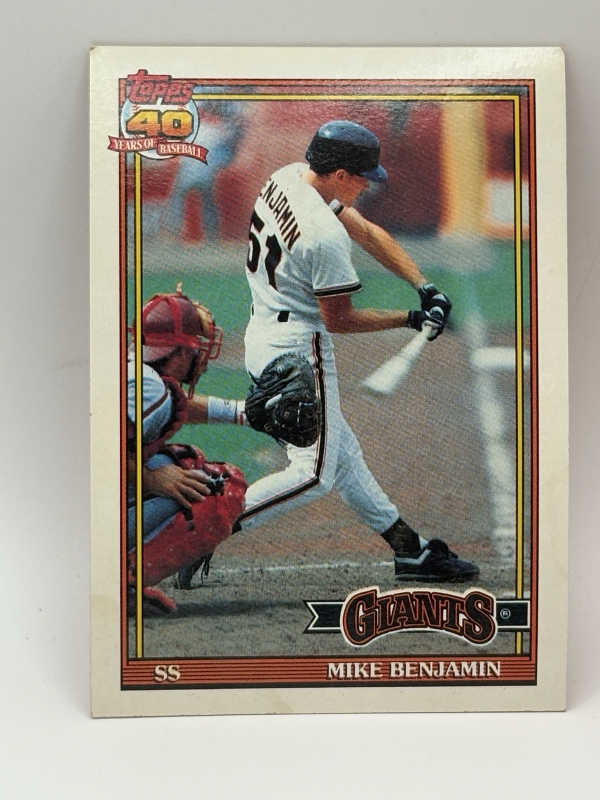 1991 Topps #791 Mike Benjamin
