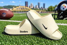 Pittsburgh Steelers Nike Calm Slide 2.0 Size 11 NFL Slides