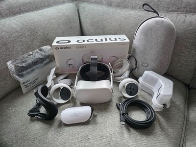 Oculus Quest 2 64GB VR Headset + Elite Strap with battery and carrying case 