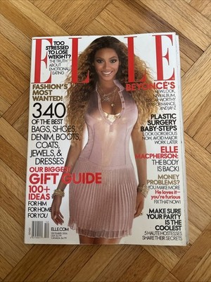 Beyonce Knowles Elle Magazine December 2006 (No Mailing Label!) Elle Macpherson