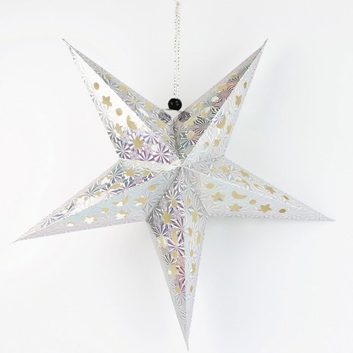  10 Pcs Hanging Stars Decorations Paper Lanterns Lampshade Shades Ceiling - Zdjęcie 5 z 12