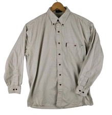Vintage Chaps Ralph Lauren Dress Shirt Men's XL 26 32/33 Khaki Button Up