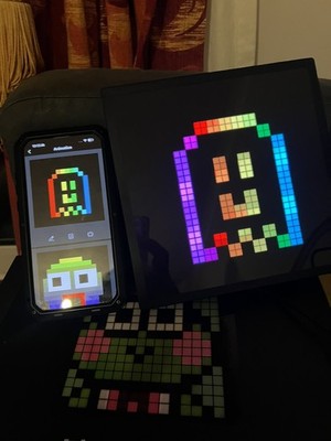32x32 RGB LED Pixel Display - Programmierbarer Pixel Art Bildschirm Bluetooth App 