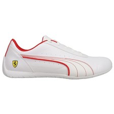 PUMA Scuderia Ferrari Neo Cat Lace Up Mens White Sneakers Casual Shoes 30701902