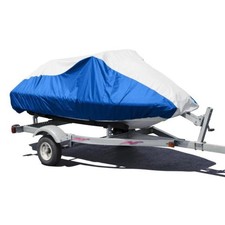 Budge Deluxe Jet Ski Cover Fits Jet Skis 116" to 135" Long, Blue/Gray BA2312130