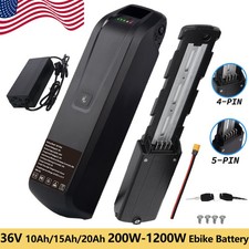 36V Ebike Battery 36V 10Ah/15Ah/20Ah Bicycle lithium battery  1200W Motor 4PIN