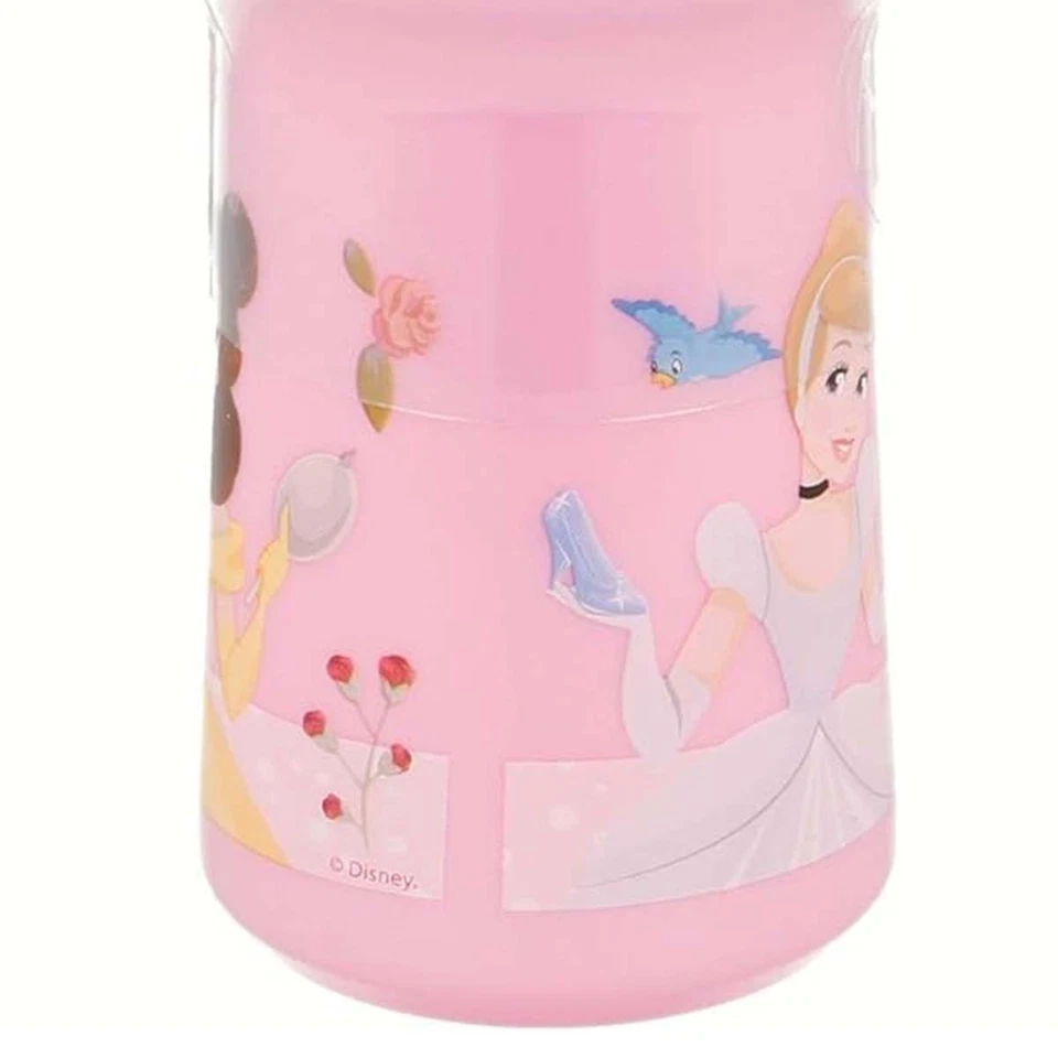 Princess, Botella de agua de 310 ml para niños con boquilla de plástico sin BPA - Imagen 2 de 4