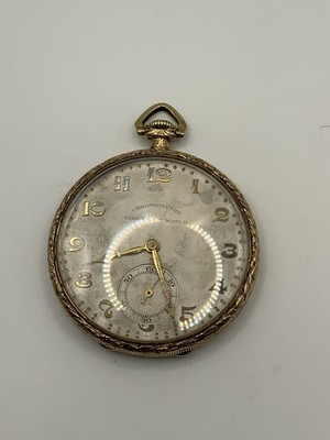 Antike Corgemont Watch Chronometre Taschenuhr - Gold Double - Läuft -
