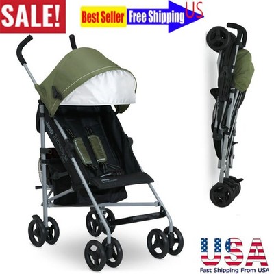 Compact Baby Stroller Lightweight Infant Travel Stroller 13.7 Pounds Olive Green