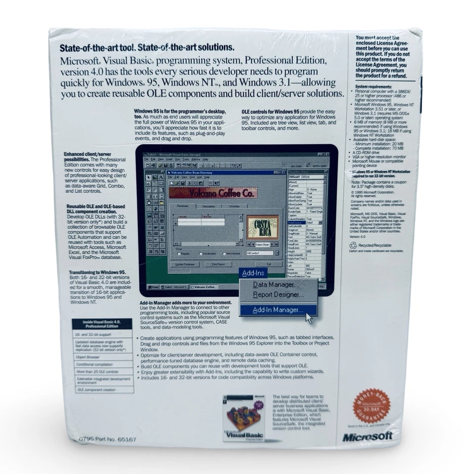 Microsoft Visual Basic 4.0 Professional Upgrade Version Windows New Sealed - Image 2 of 4