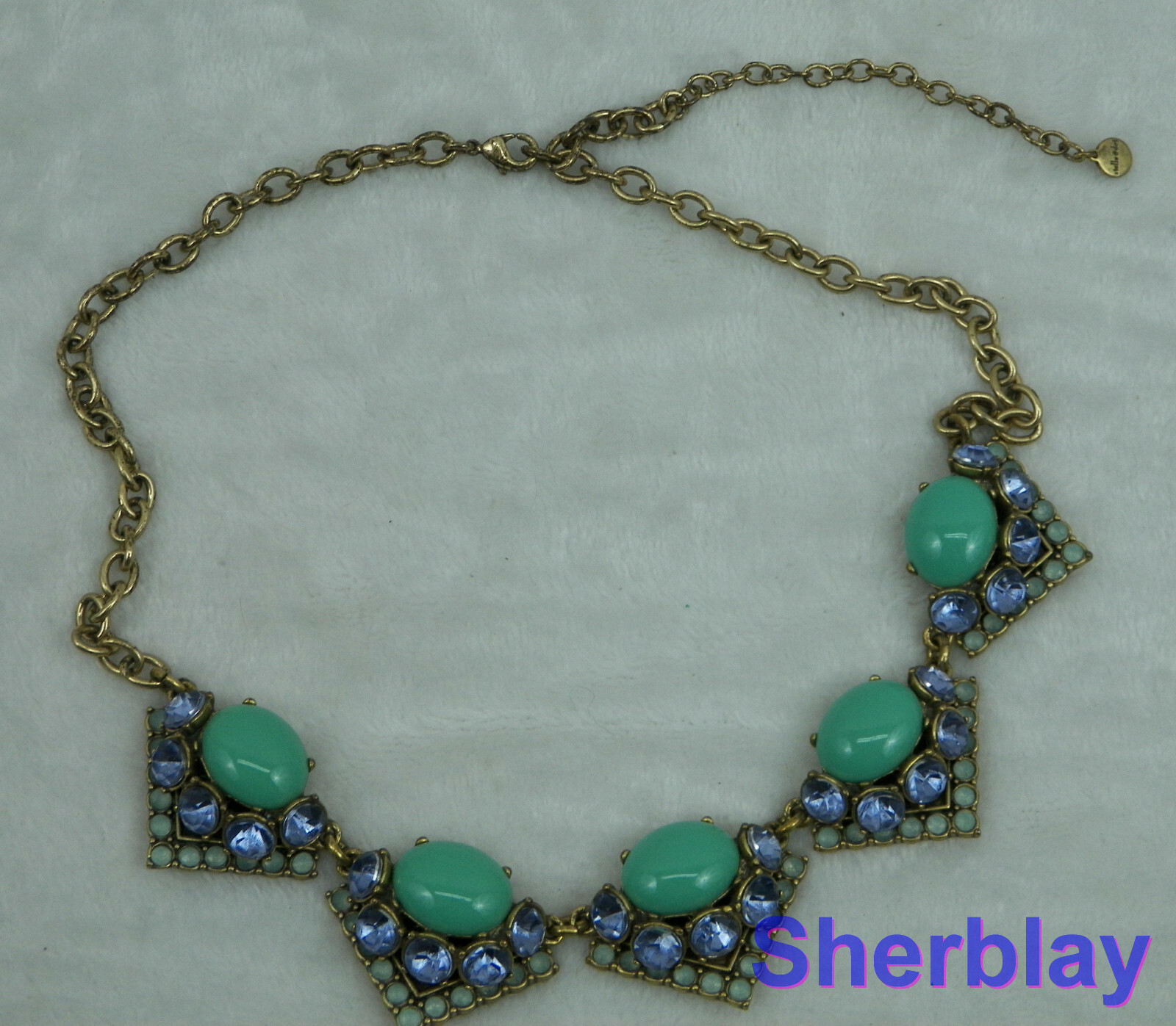 STELLA and DOT Rory Necklace Blue Green Turquoise… - image 9