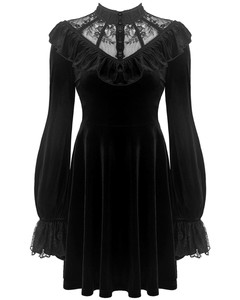 black lace witch dress