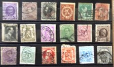 Selection of early used/cancelled stamps from Belgium various issues- No CH-512