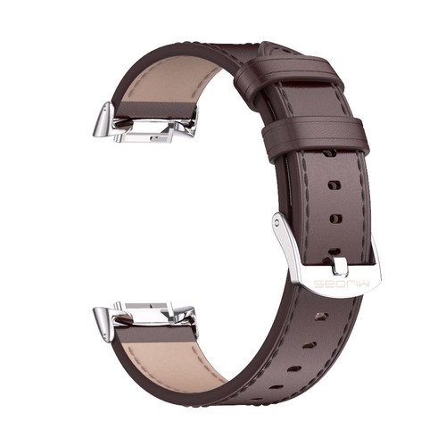Classic Leather + Metal Strap Wristband Replacement For Fitbit Charge 6 5 UK - Picture 8 of 19