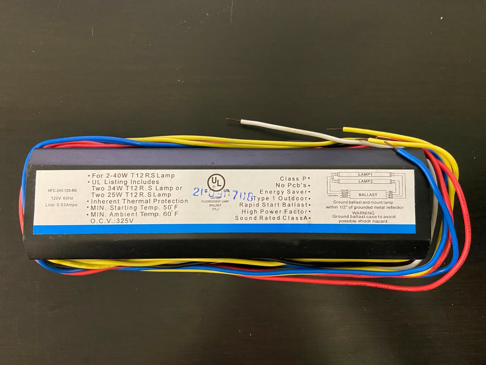 MB2x40/120 RS 120V Ballast two 4 ft F34/F40 T12 FLUR bulbs PACK OF 10 eBay