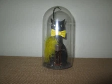 Vtg  Max Factor SOPHISTI-CAT Black Crystal Yellow Feathers Golden Woods Perfume