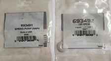 New OEM Briggs & Stratton 693491 spring pump diaphragm & 693492 cap spring
