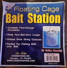 Joy Fish Floating Fish Cage, 20 gallon Bait Station Brand New!