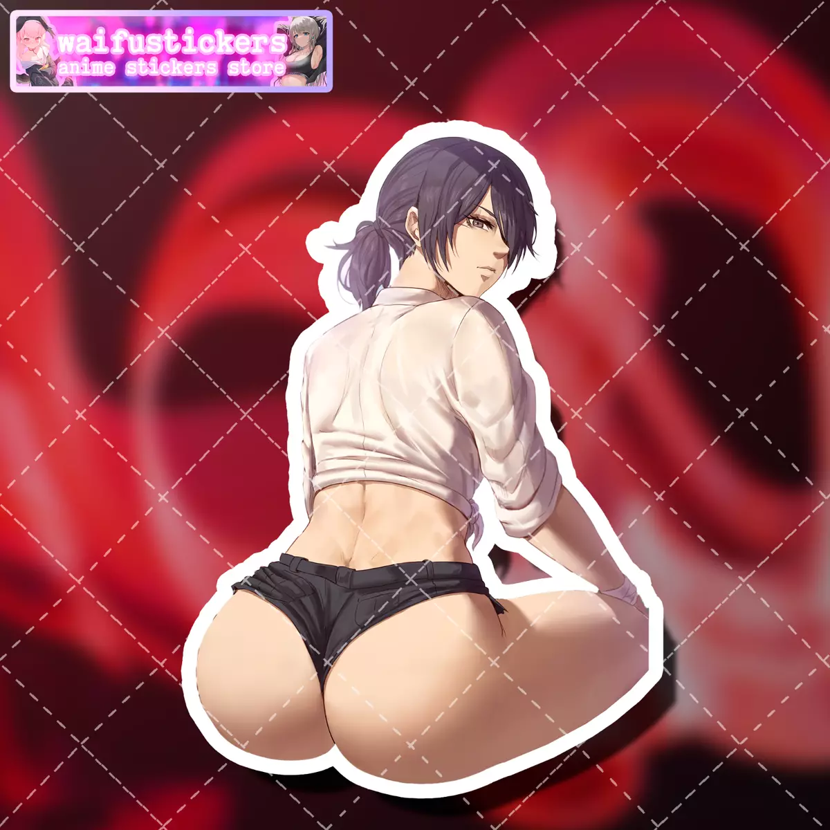 Sticker Anime Attack on Titan Mikasa Ackerman Demon Waifu AOT MHA Nsfw Ecchi  | eBay