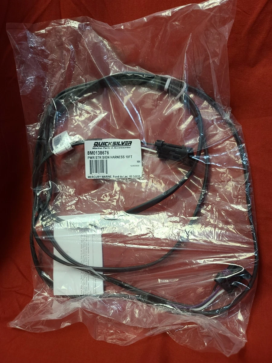 New/ OEM Mercury Power Steering Signal Harness 10 Ft Part  