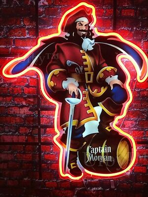 Captain Morgan Original Spiced Rum Neon Light Sign 17''x14'' Lamp Party Room Decor