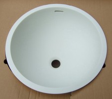 SCHOCK Mondo R-100 flächenbündige Einbau Handwaschbecken weiß Cristalan Becken