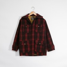 Vintage 50s Woolrich Mackinaw Hunting Jacket Size 42 / Medium - Buffalo Plaid