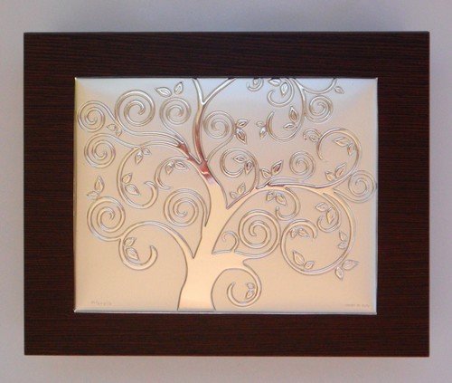 NOZZE D'ARGENTO 25° ANNIVERSARIO DI MATRIMONIO L'ALBERO DELLA VITA ARGENTO - Picture 5 of 5