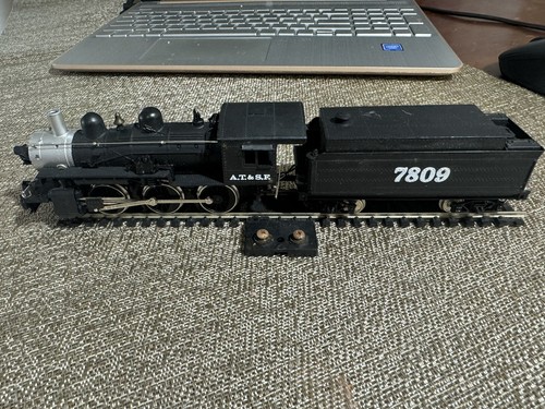 Locomotora de vapor de colección MEHANO HO Gauge A.T & S.F 7809 con luz y licitación - Imagen 2 de 17