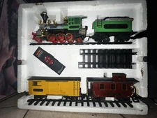 1987 RC New Bright The Great American Express Railroad Train Set Box  W/REMOTE