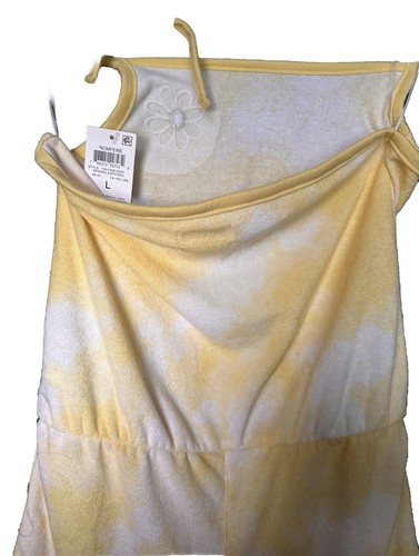 Epic Threads Tie Dye Halter Romper Girls' Spring Daffodil Ruched 74-100 LBS.4 Yr - Picture 5 of 11