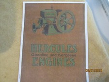 Hercules 1 1/2-12HP Gas Engine Color Information Catalog