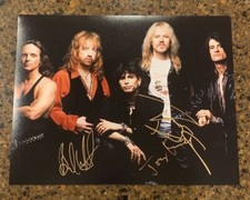 * AEROSMITH * signed 11x14 photo * BRAD WHITFORD, TOM HAMILTON & JOEY KRAMER *