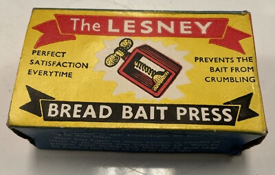 Vintage Streichholzschachtel Lesney Angeln Brot Köder Presse verpackt Top Zustand