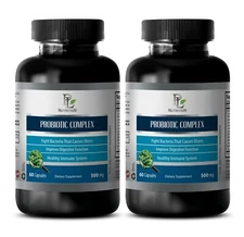 Enhanced Super Digestive Enzymes - PROBIOTIC COMPLEX - 2 Bottle 120 Capsules