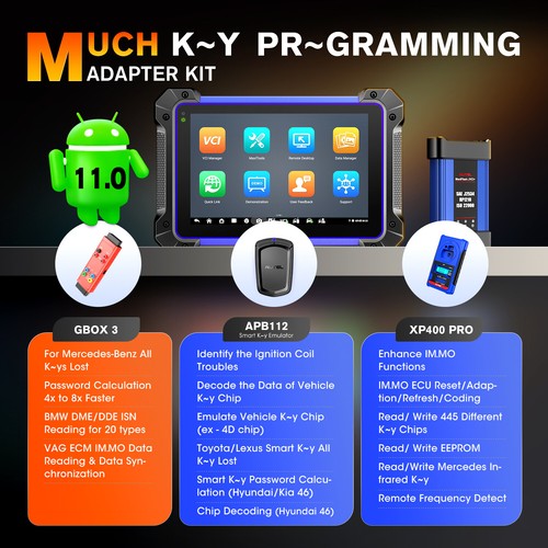 Autel MaxiIM IM608 PRO II IMKPA Kit IMMO Key Programming Full Diagnostic Scanner - Imagen 11 de 15