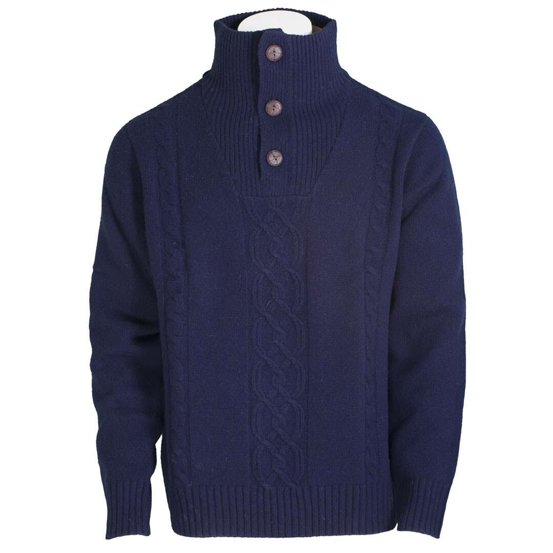 TOGGI BRANDON Mens Cable Knit NAVY Jumper NEW RRP £60.00 Size L to XXL