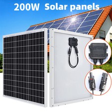 200W Watt 12V Mono Solar Panel Charging Battery Power RV Home Boat Camp Off-Grid