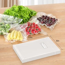 8"X12" Food Vacuum Sealer Bags, 120Pcs Precut Bags for Food Vacuum Storage, V...